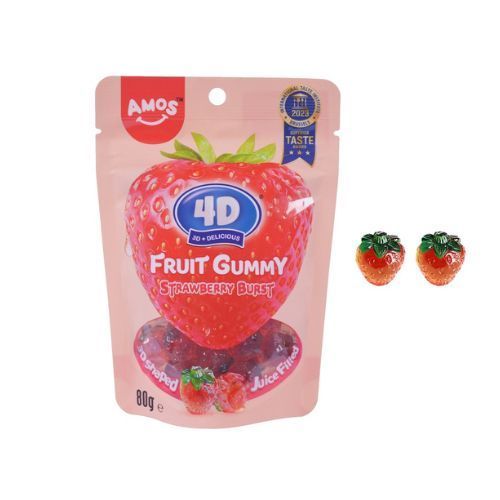 Amos 4D Burst Strawberry 80g