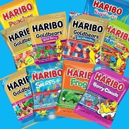 £20 MYSTERY HARIBO BUNDLE SHARE SIZE & SMALLER PACKS EXCLUSIVE FLAVOUR CANDY
