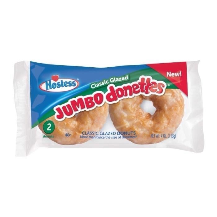Hostess Classic Glazed Jumbo Donettes TWIN PACK - 4oz