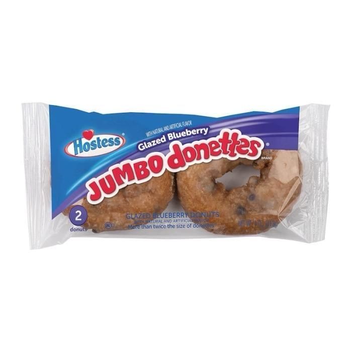 Hostess Glazed Blueberry Jumbo Donettes Twin Pack - 4oz (American)