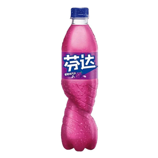 Fanta Grape Flavour Soft Drink 500ml Bottle China Asian