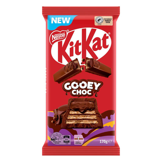 Nestle Kit Kat Gooey Chocolate 170g Australian