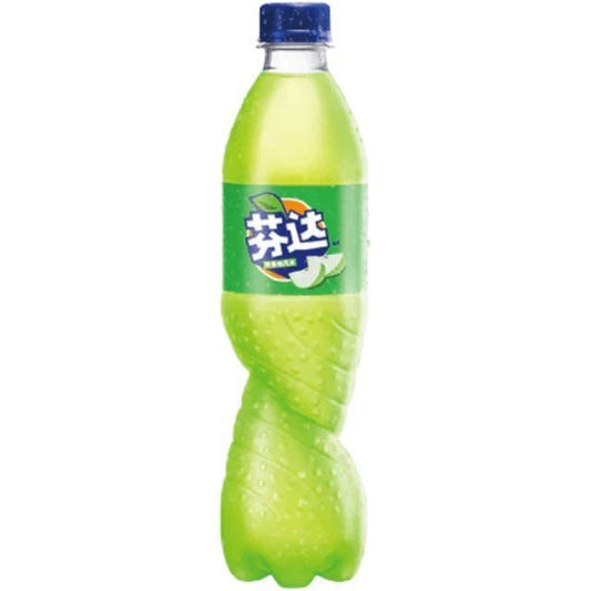 Fanta Green Apple Soft Drink 500ml Bottle China Asian
