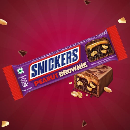 Snickers Peanut Brownie 42g Chocolate Bar (India)